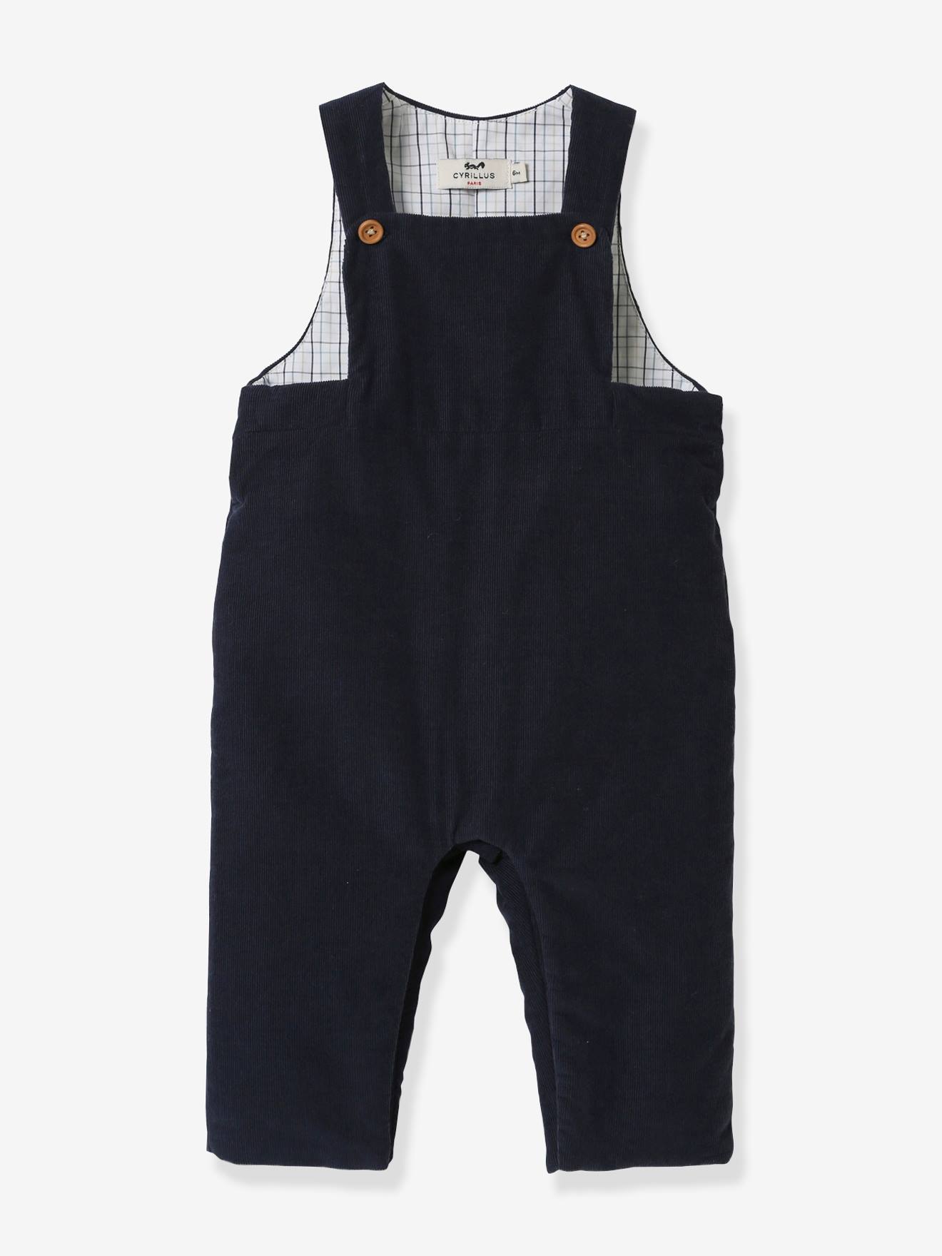 Salopette bébé en velours CYRILLUS beige
