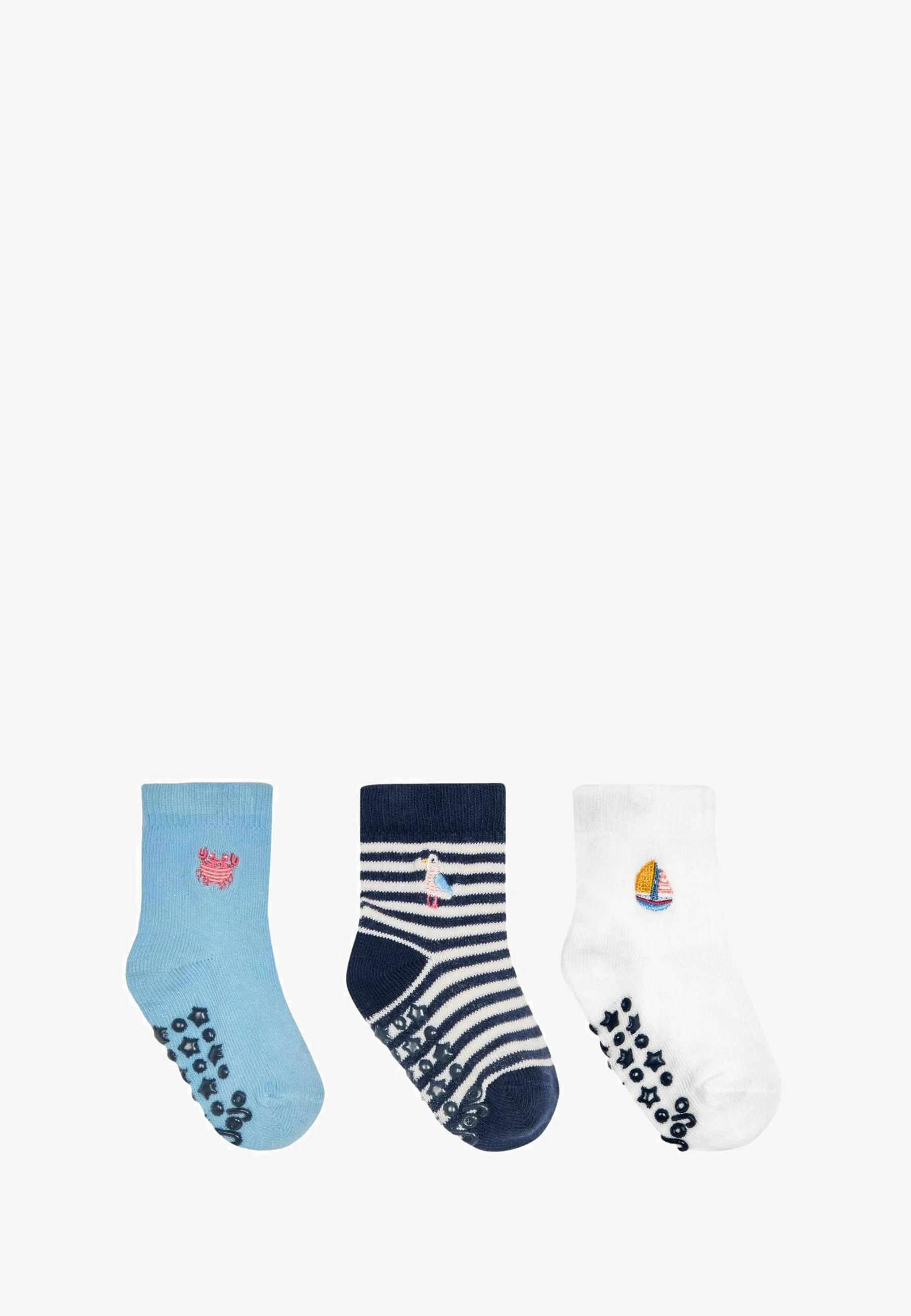 JoJo Maman Bébé 3-PACK BORDADOS- Calcetines
