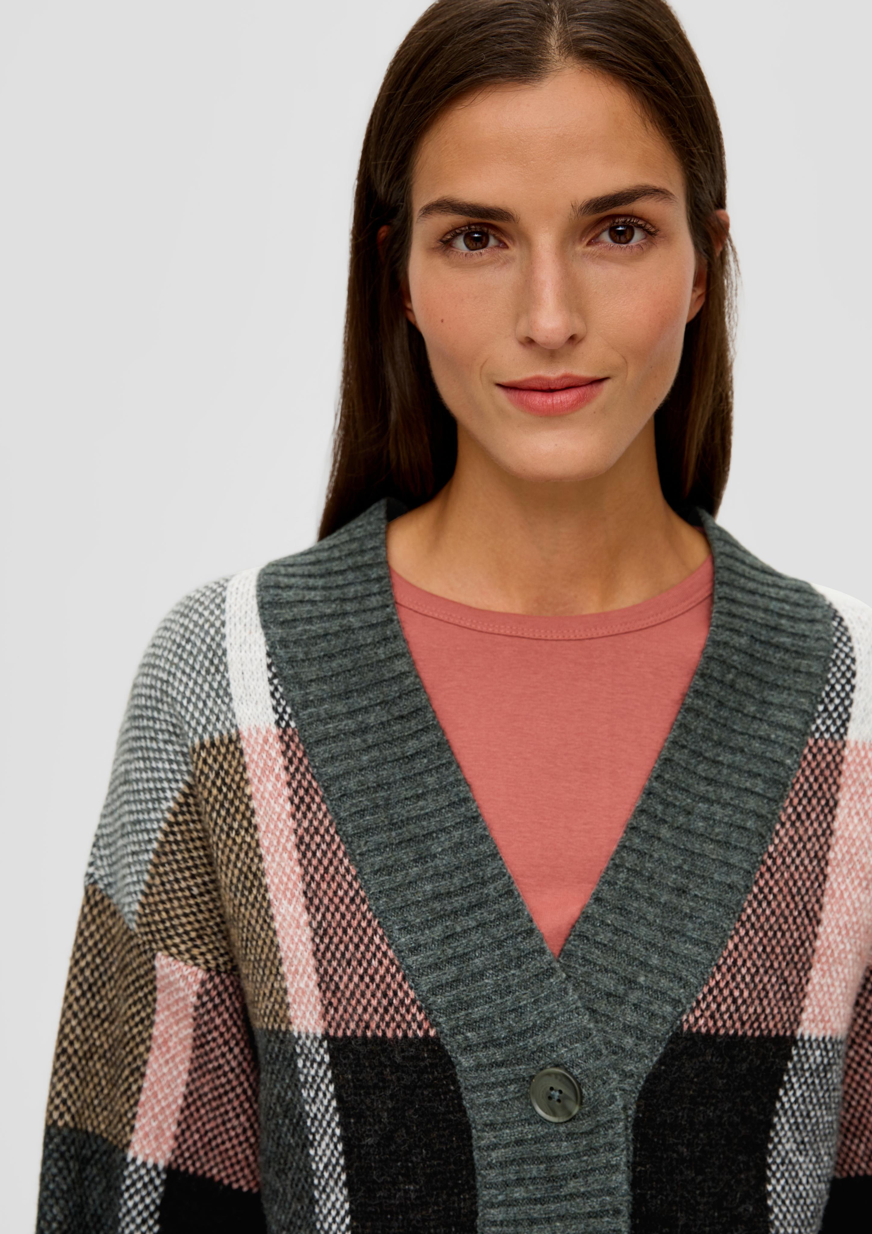 Strickjacke aus Wollmix  2135251-99N4