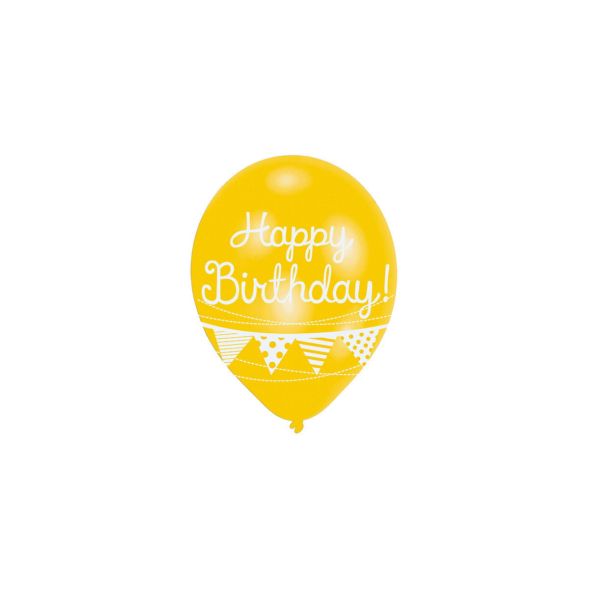 Luftballon Happy Birthday, 6 Stück