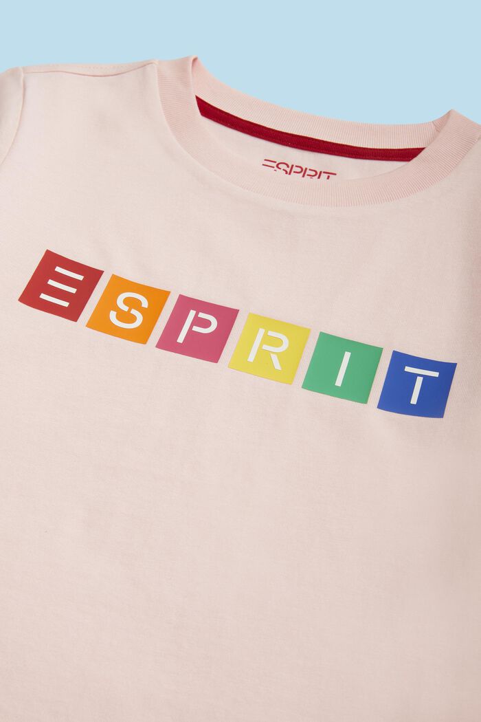 T-Shirt aus Bio-Baumwolle mit geometrischem Logo