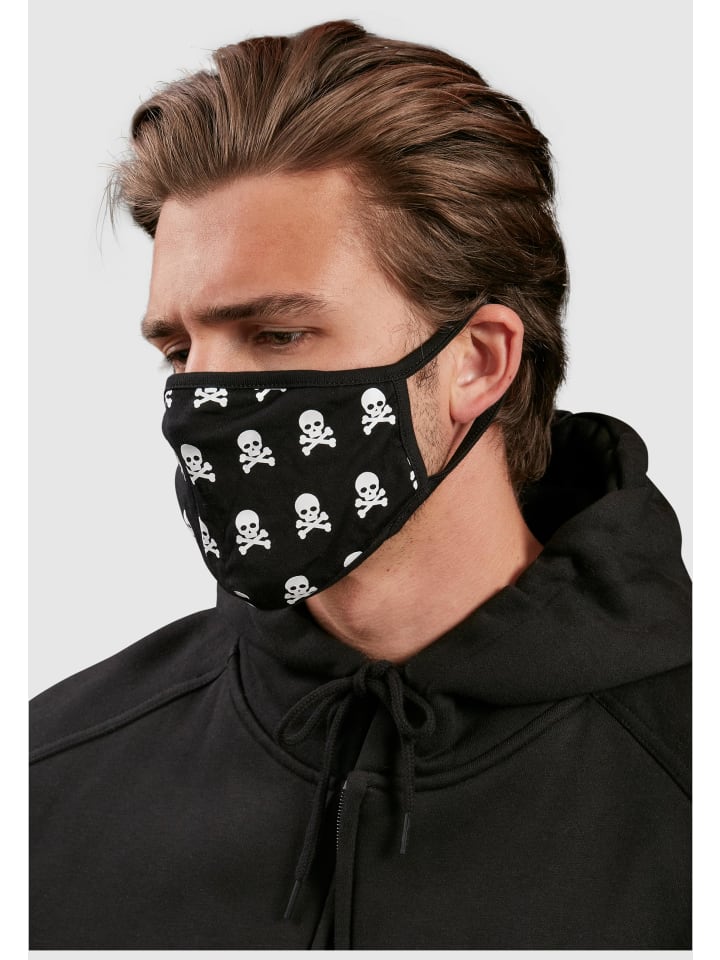 Mister Tee Mister Tee Gesichtsmasken in black/white günstig kaufen onesize