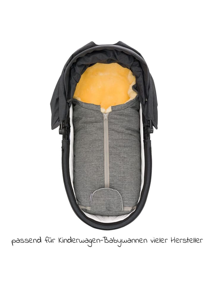 Zamboo Universal Lammfell-Fußsack für Babyschale & Babywanne in grau günstig kaufen onesize