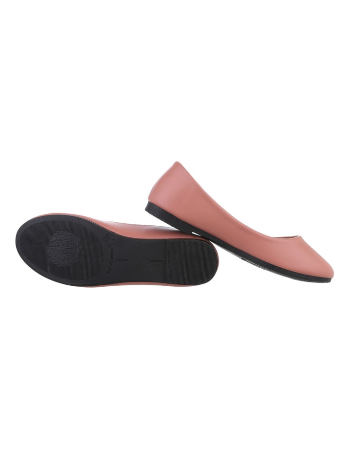 Ital-Design Ballerina in Altrosa günstig kaufen