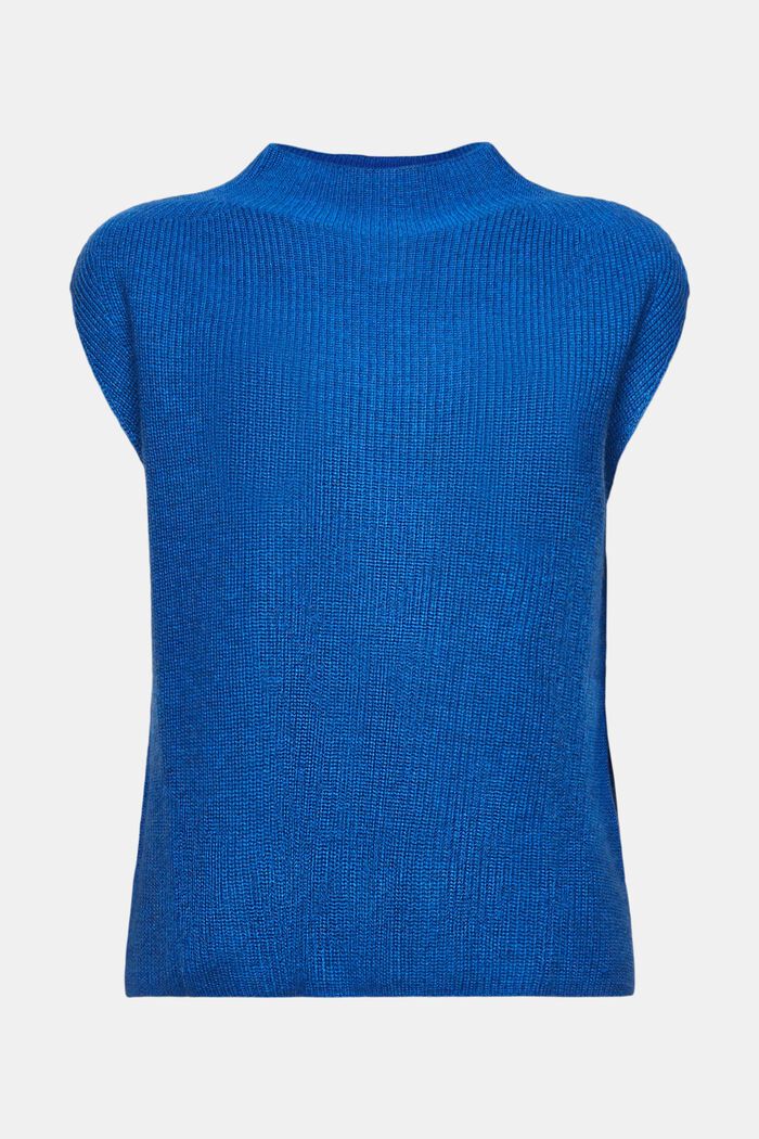 Rippstrickweste aus Wollmix