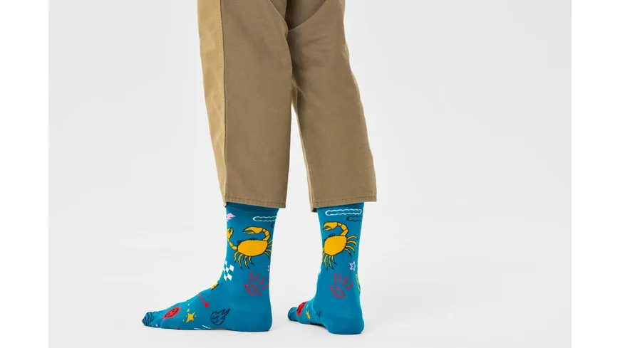 Happy Socks Unisex Socken Cancer white