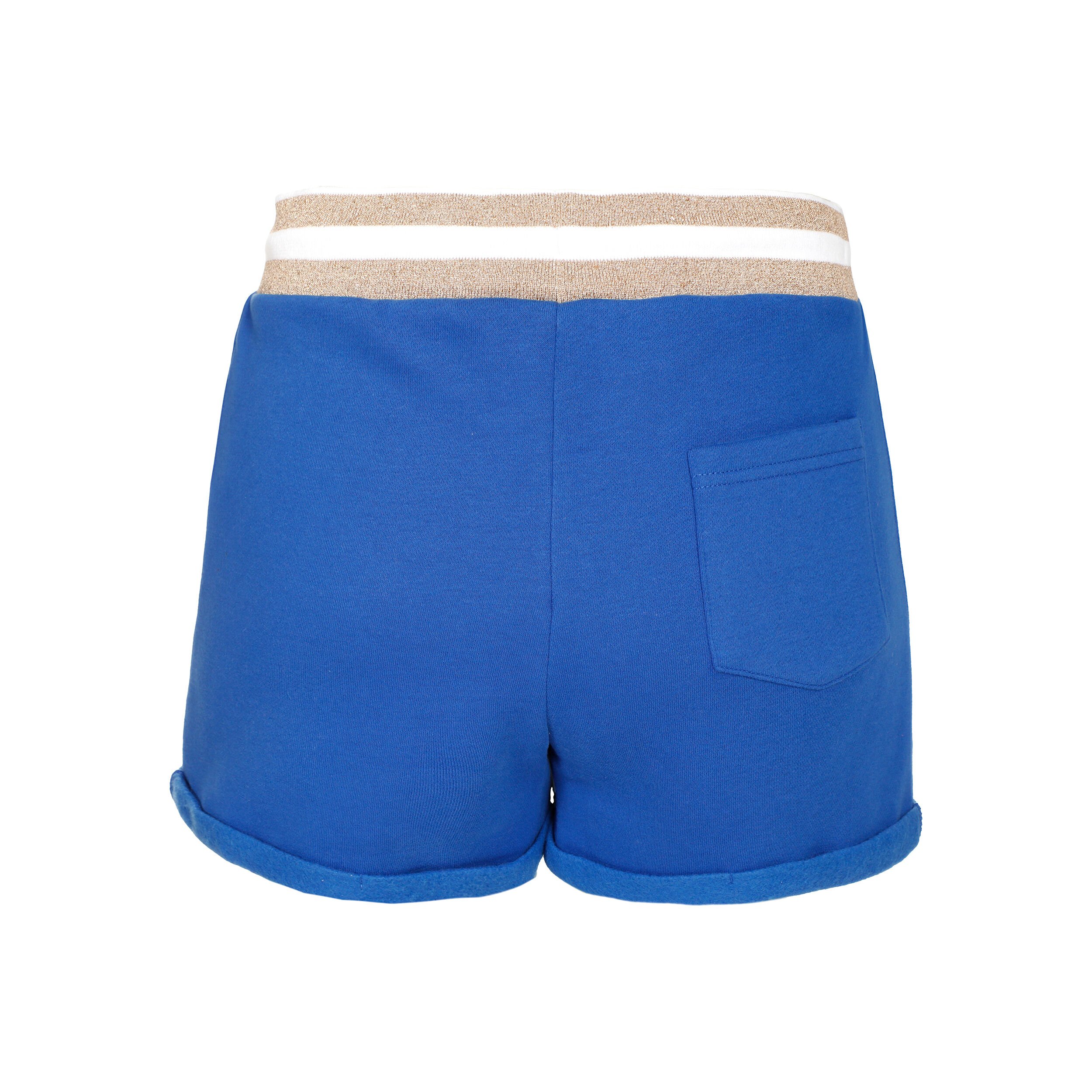 Retro Stripe Shorts Damen - Blau, Mehrfarbig
