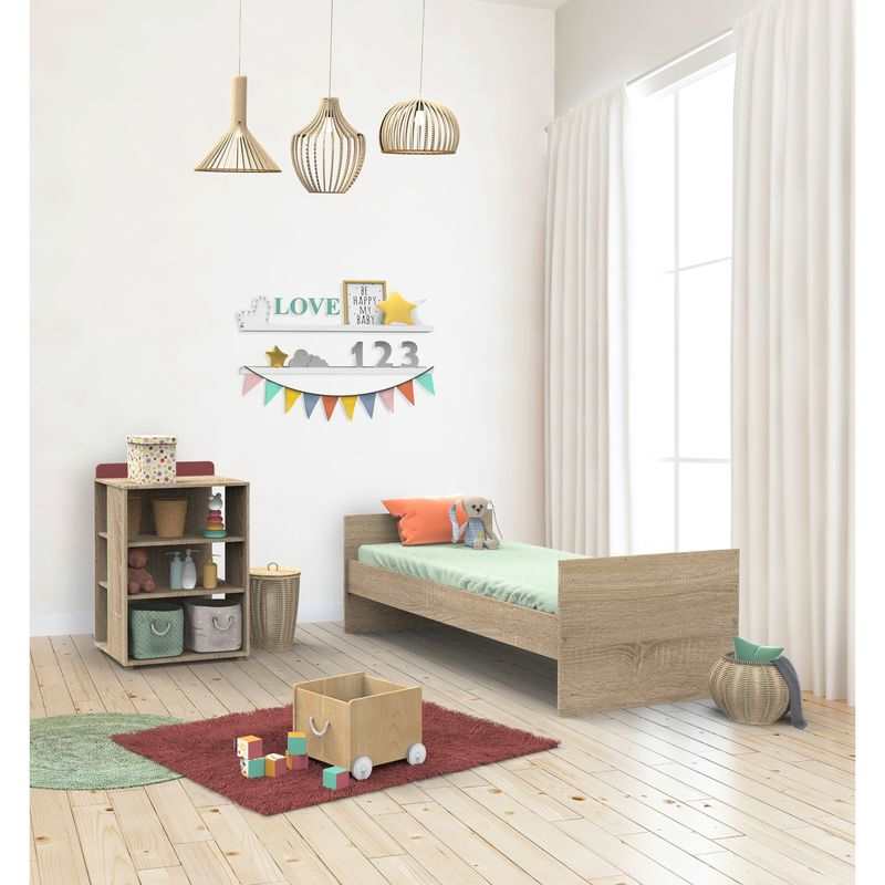 Lit combiné évolutif 120x60cm en 90x190cm Nova