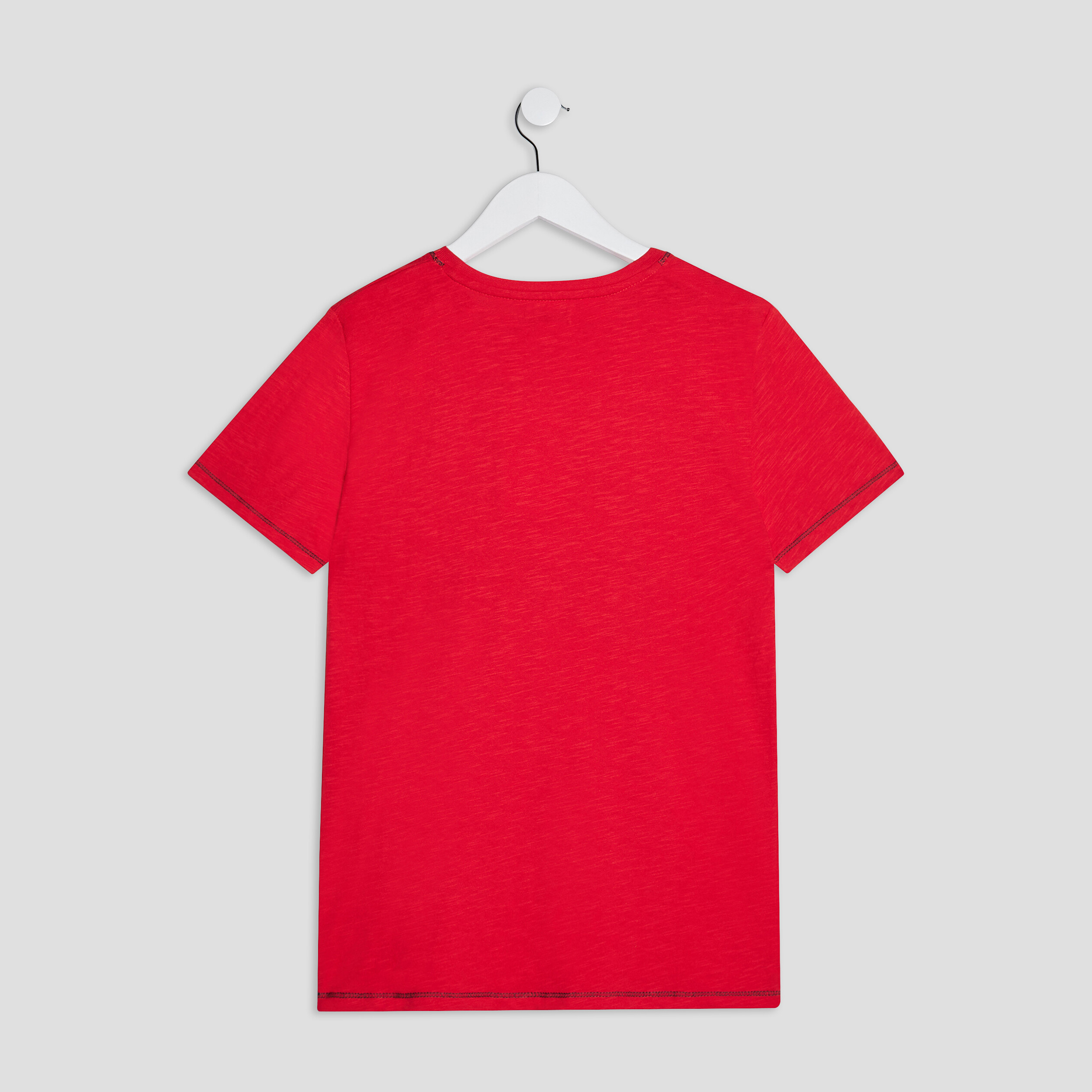 T-shirt manches courtes Creeks rouge homme | La Halle