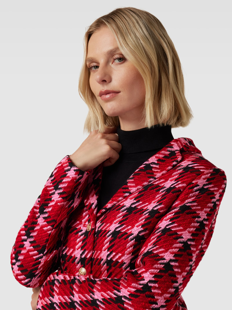 Blazer mit Allover-Muster in rot