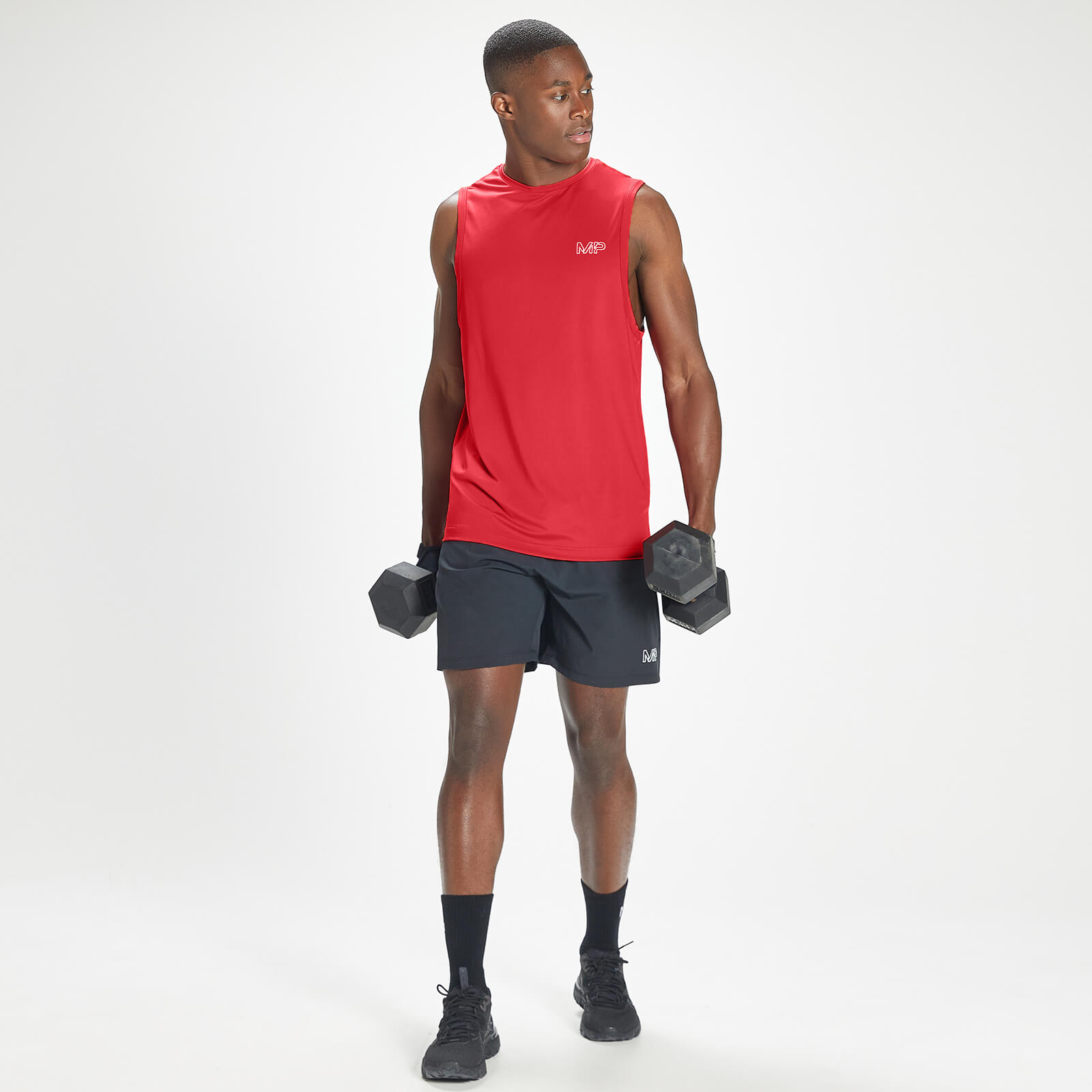 Débardeur d’entraînement MP Infinity Mark Graphic pour hommes – Rouge danger