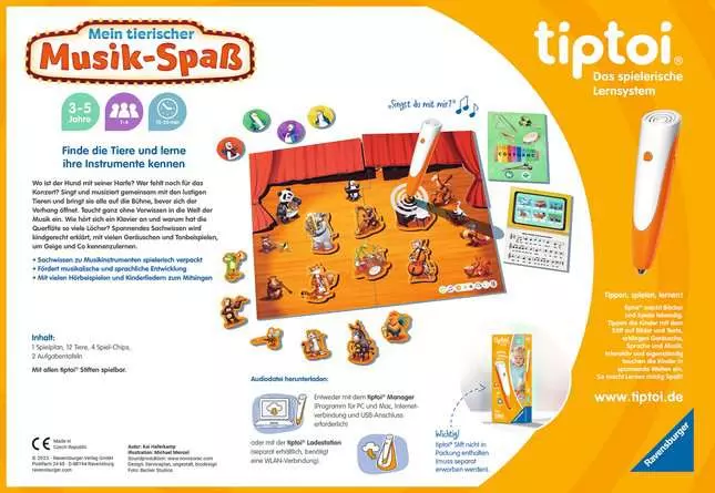 tiptoi® Mein tierischer Musik-Spaß - Lernspiel ab 3 Jahren