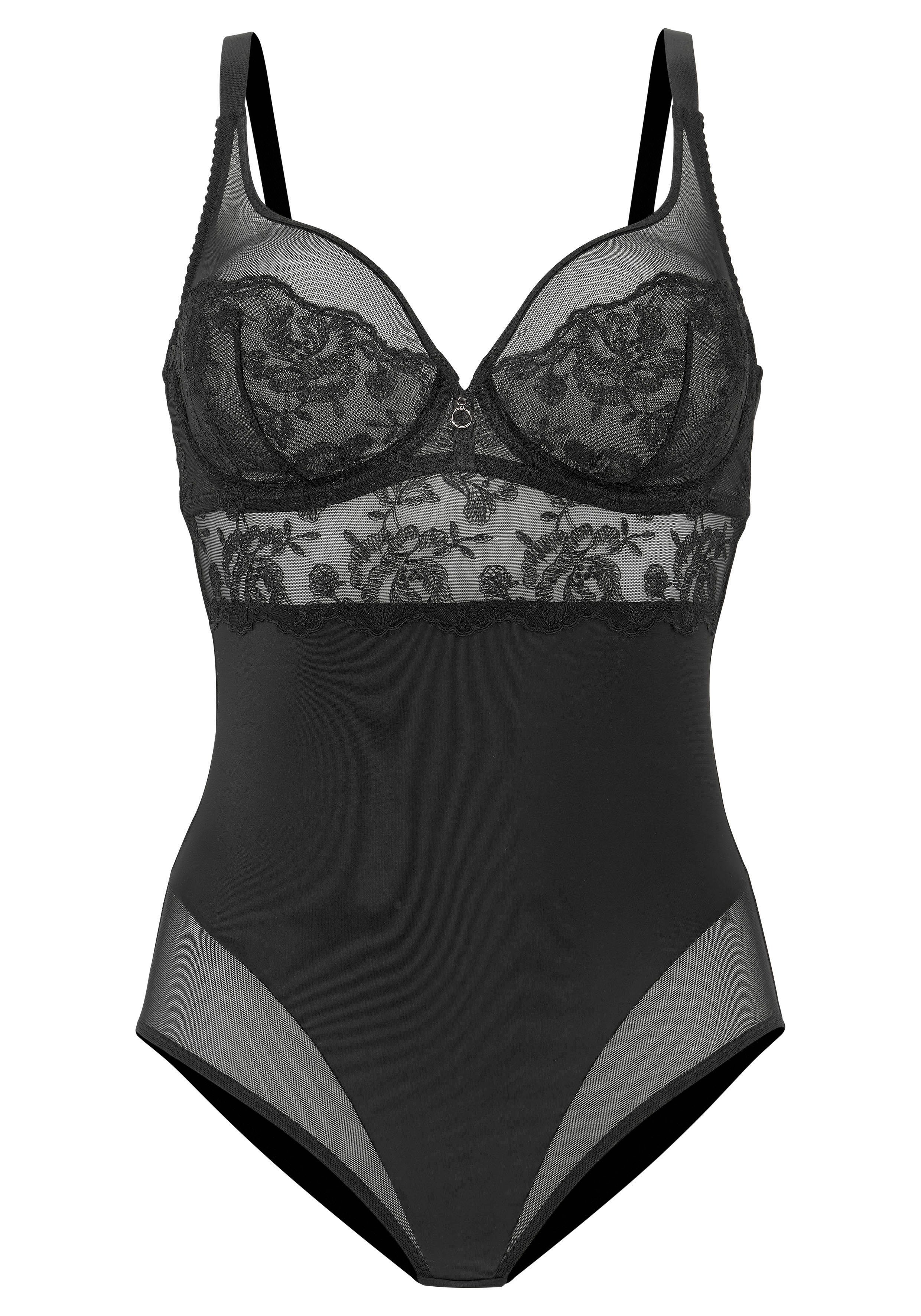 LASCANA Body Mia mit dezent transparenten Spitzeneinsätzen, sexy Dessous
