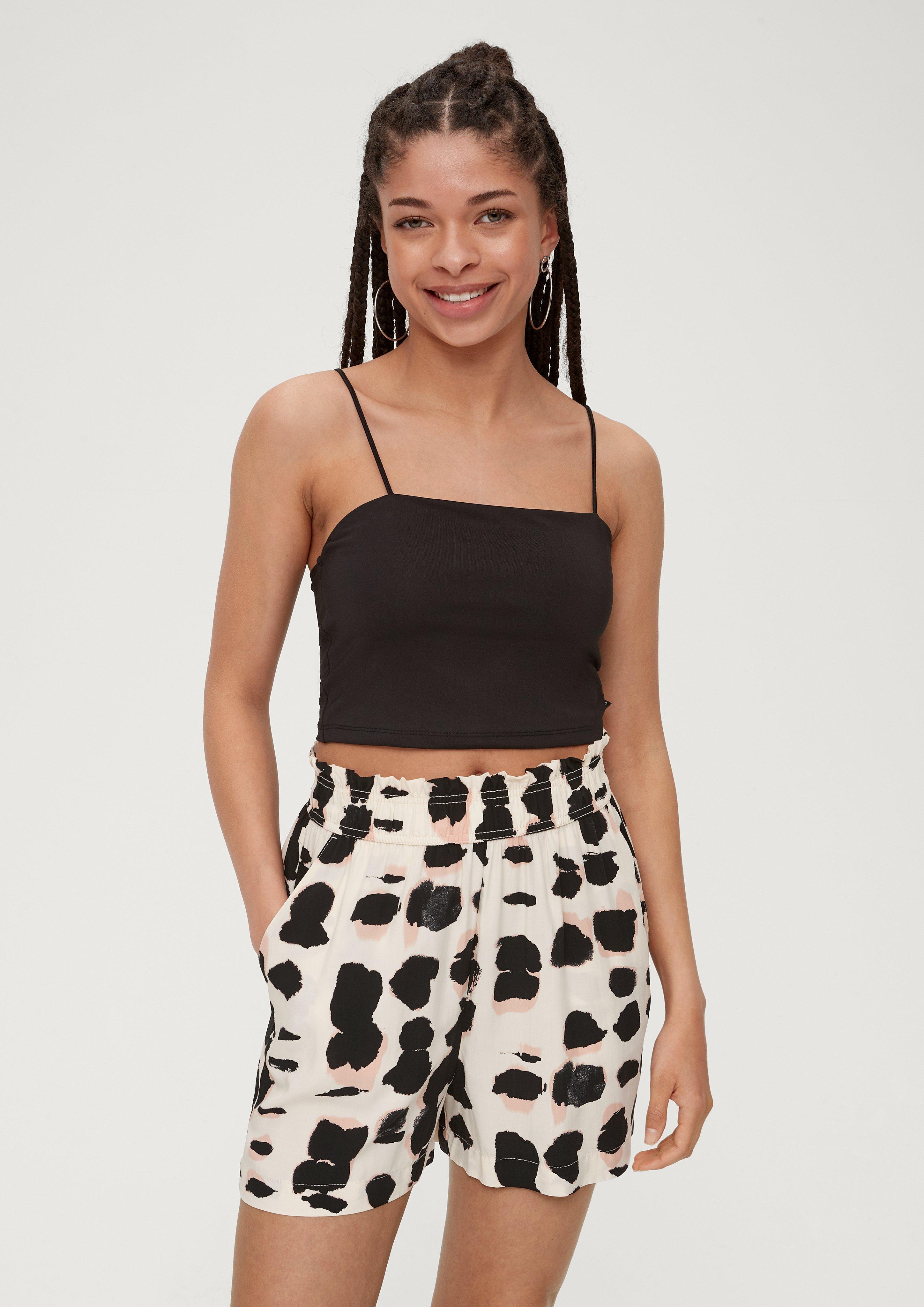 Regular: Paperbag Shorts aus Viskose  2131213-08A1