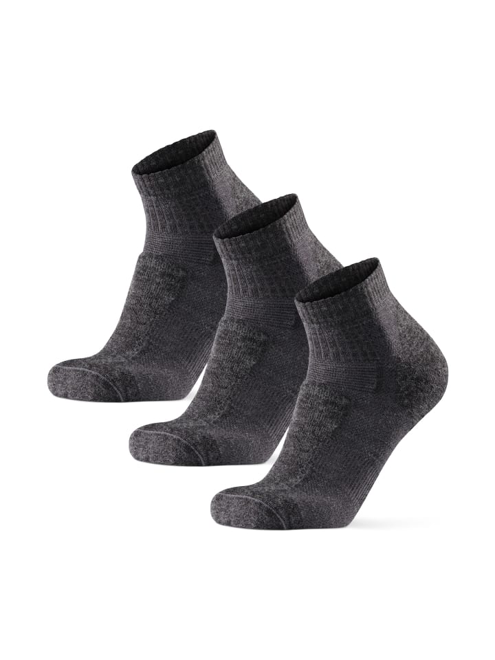 DANISH ENDURANCE Wandersocken Merino Hiking Low in grau günstig kaufen
