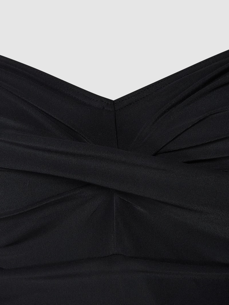 PLUS SIZE Badeanzug mit Raffungen in schwarz