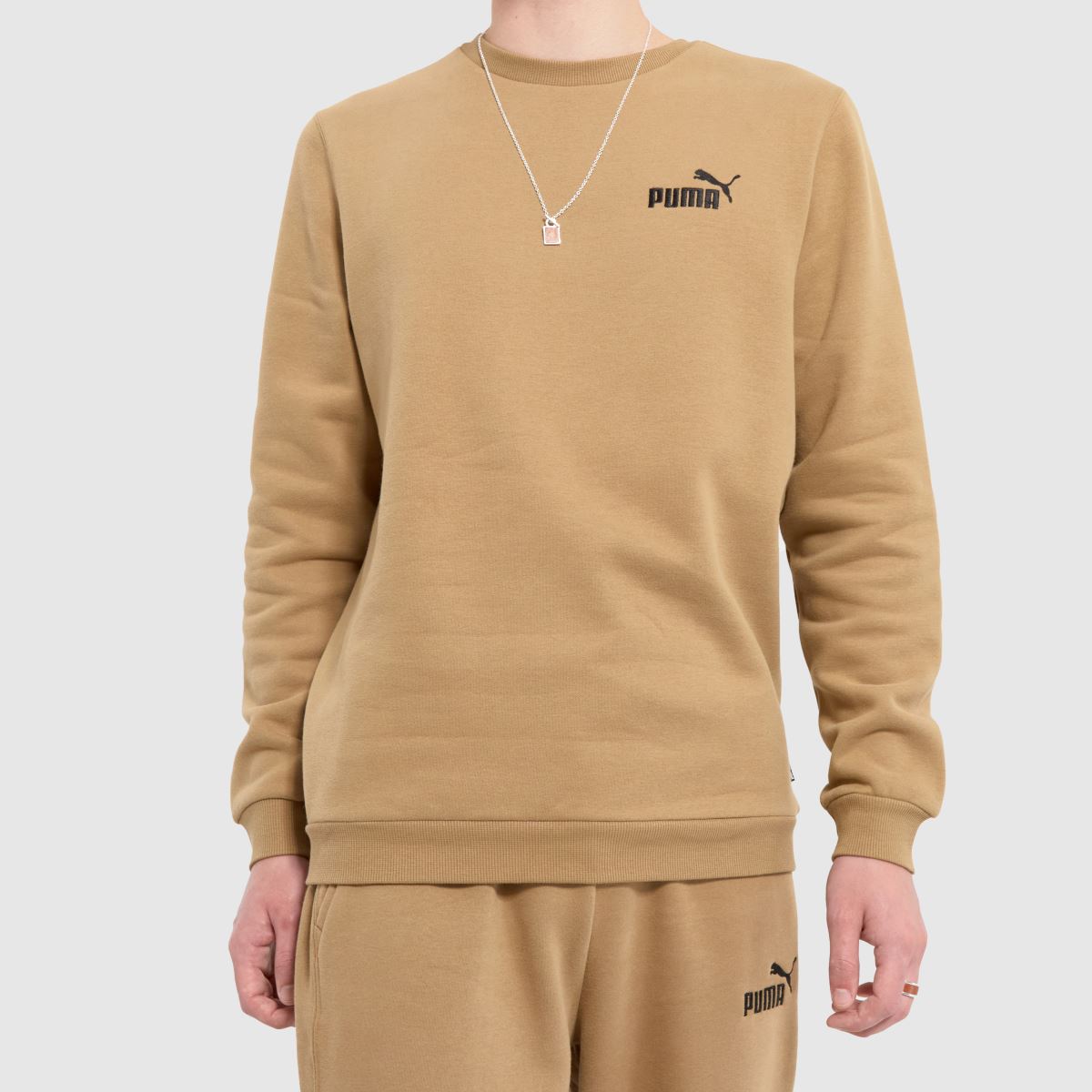 PUMA – Beige mjukisbyxor med bra passform