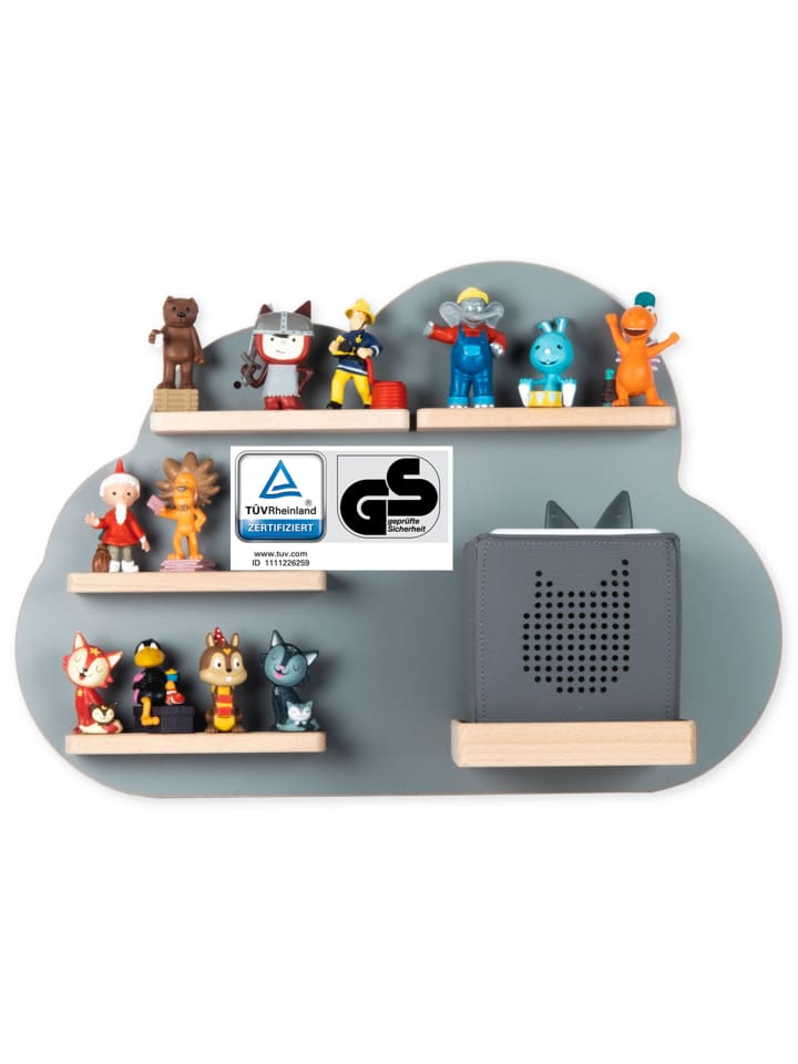 BOARTI Regal Holz Wolke Kinder Toniebox Tonies Figuren in Grau günstig kaufen onesize