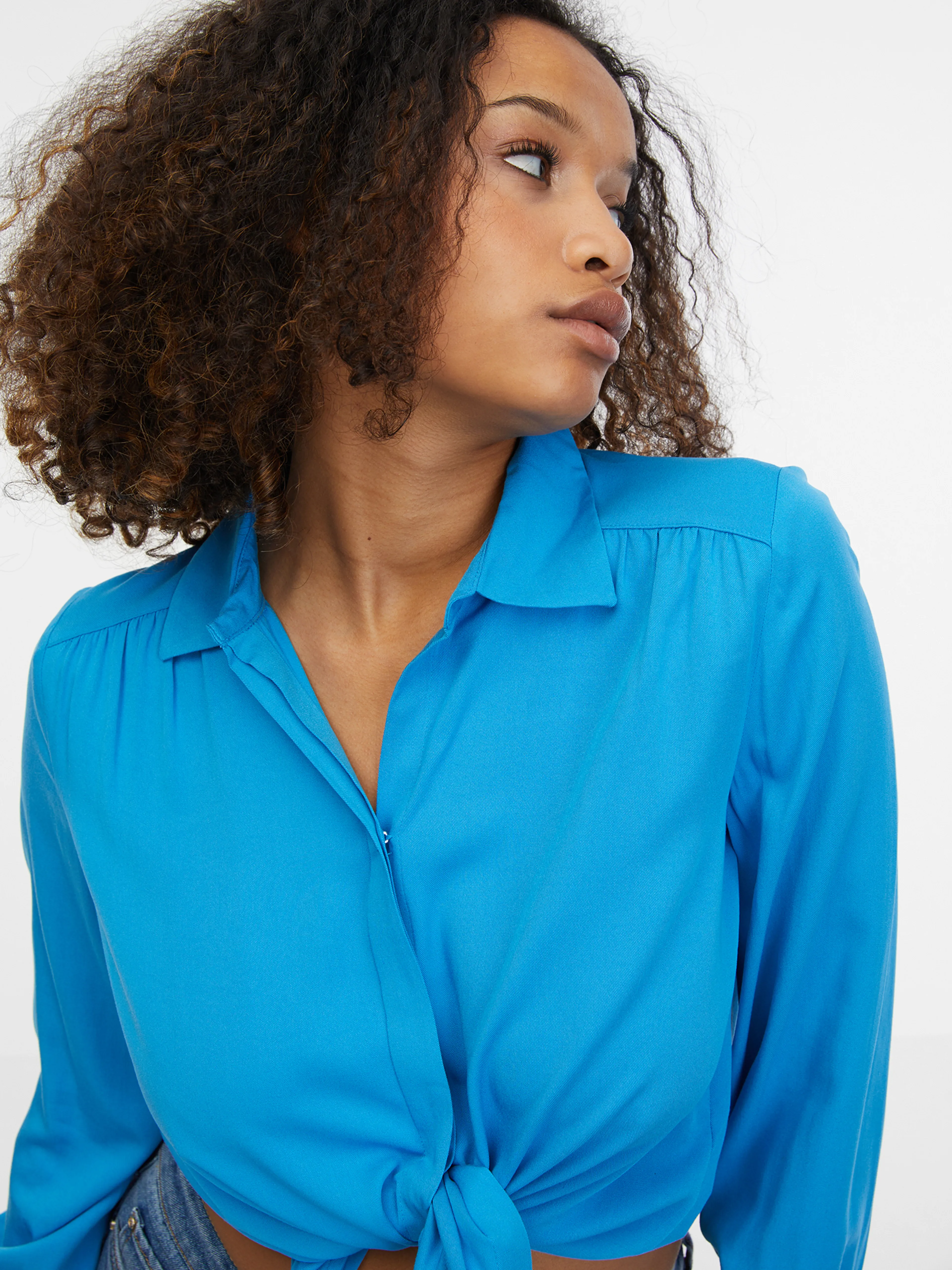 Blaue Damenbluse ORSAY