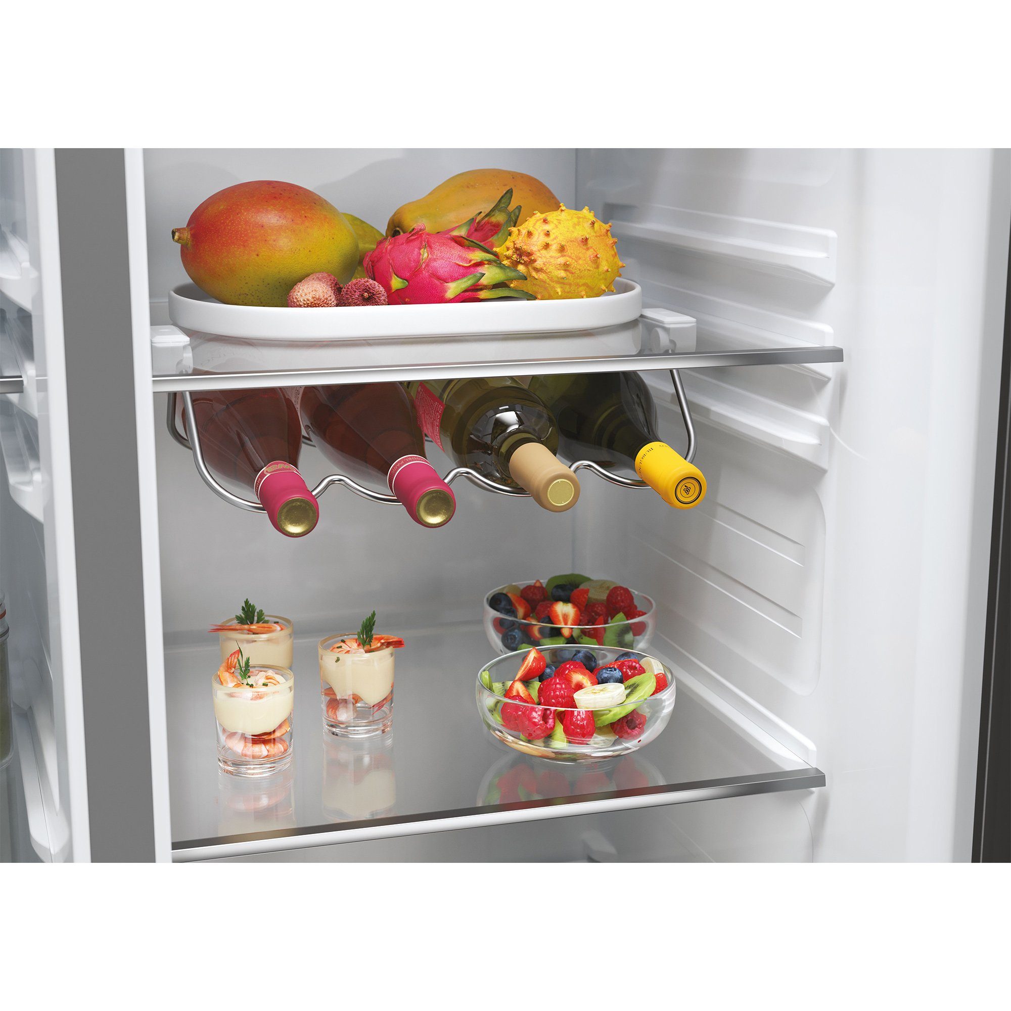Haier Side-by-Side Front aus Edelstahl HSW59F18EIMM, 177,5 cm hoch, 90,5 cm breit, Wasser-/ Eiswürfeldispenser, Smart hON App-WIFI connected, No Frost