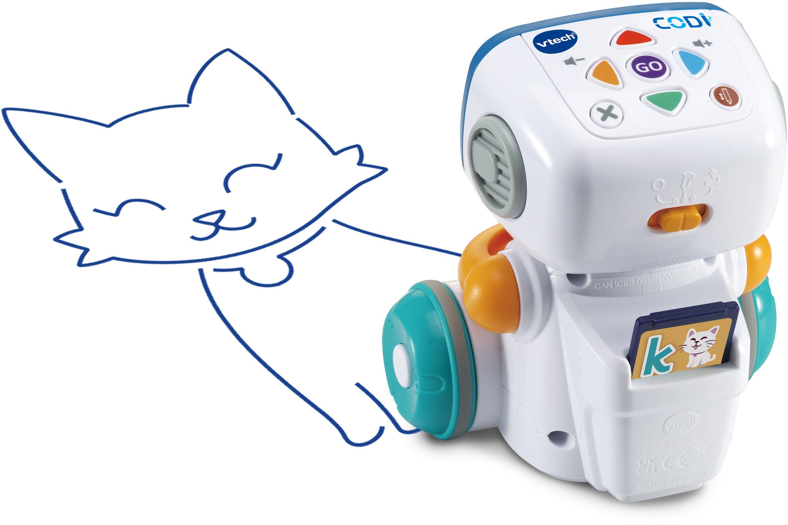 Vtech® Lernspielzeug Ready Set School, Codi, der clevere Mal-Roboter