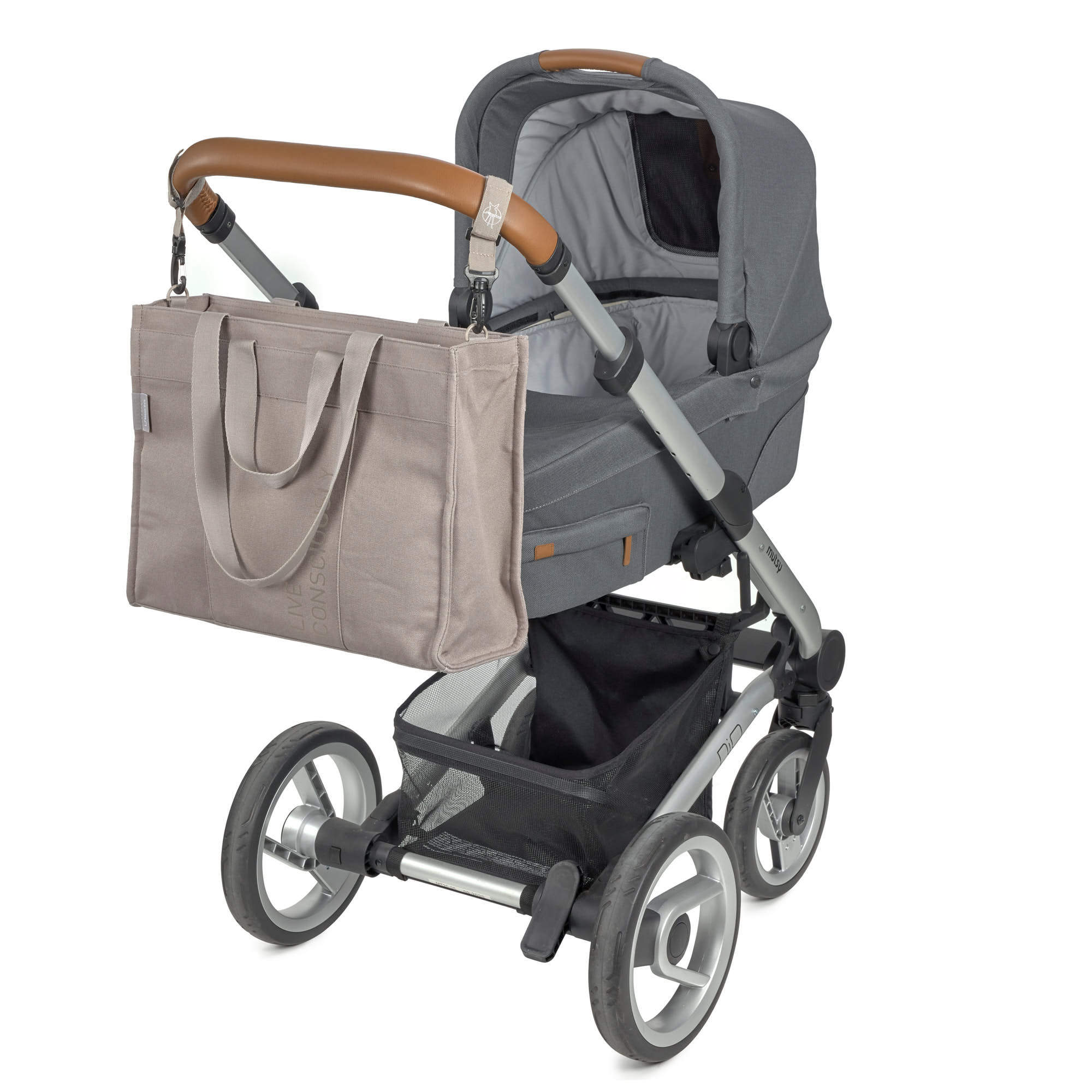 Wickeltasche - Tote Up Bag, Taupe