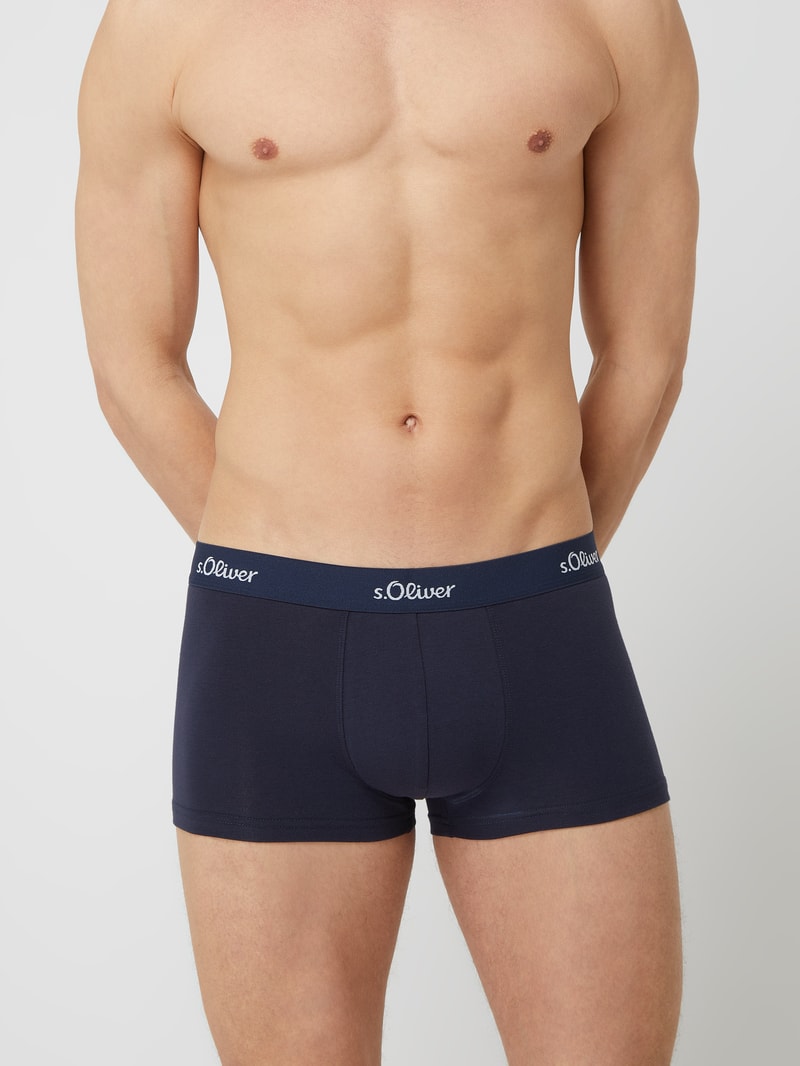 Trunks mit Stretch-Anteil im 3er-Pack in dunkelblau