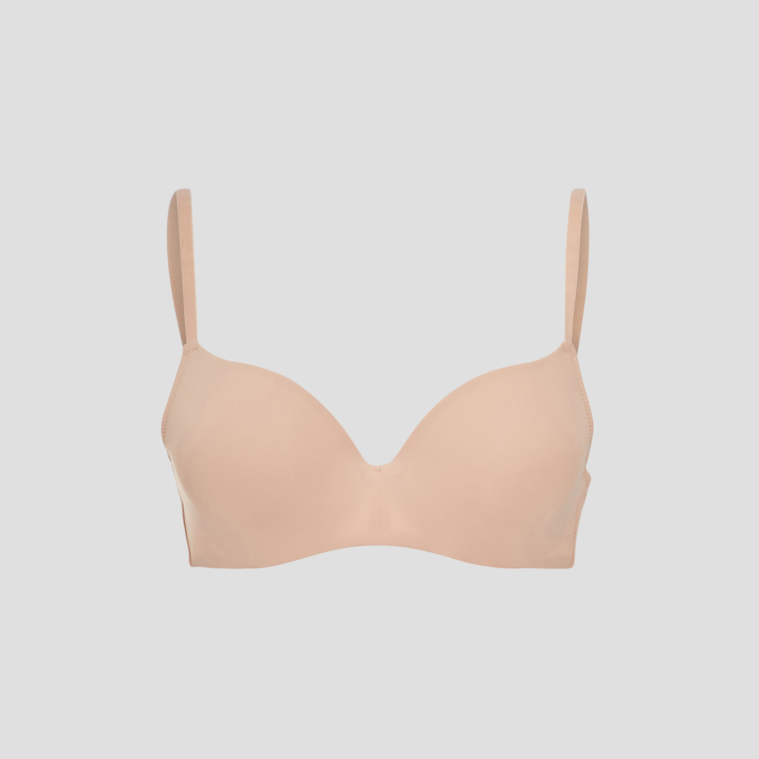 Soutien-gorge push-up microfibre beige femme | La Halle