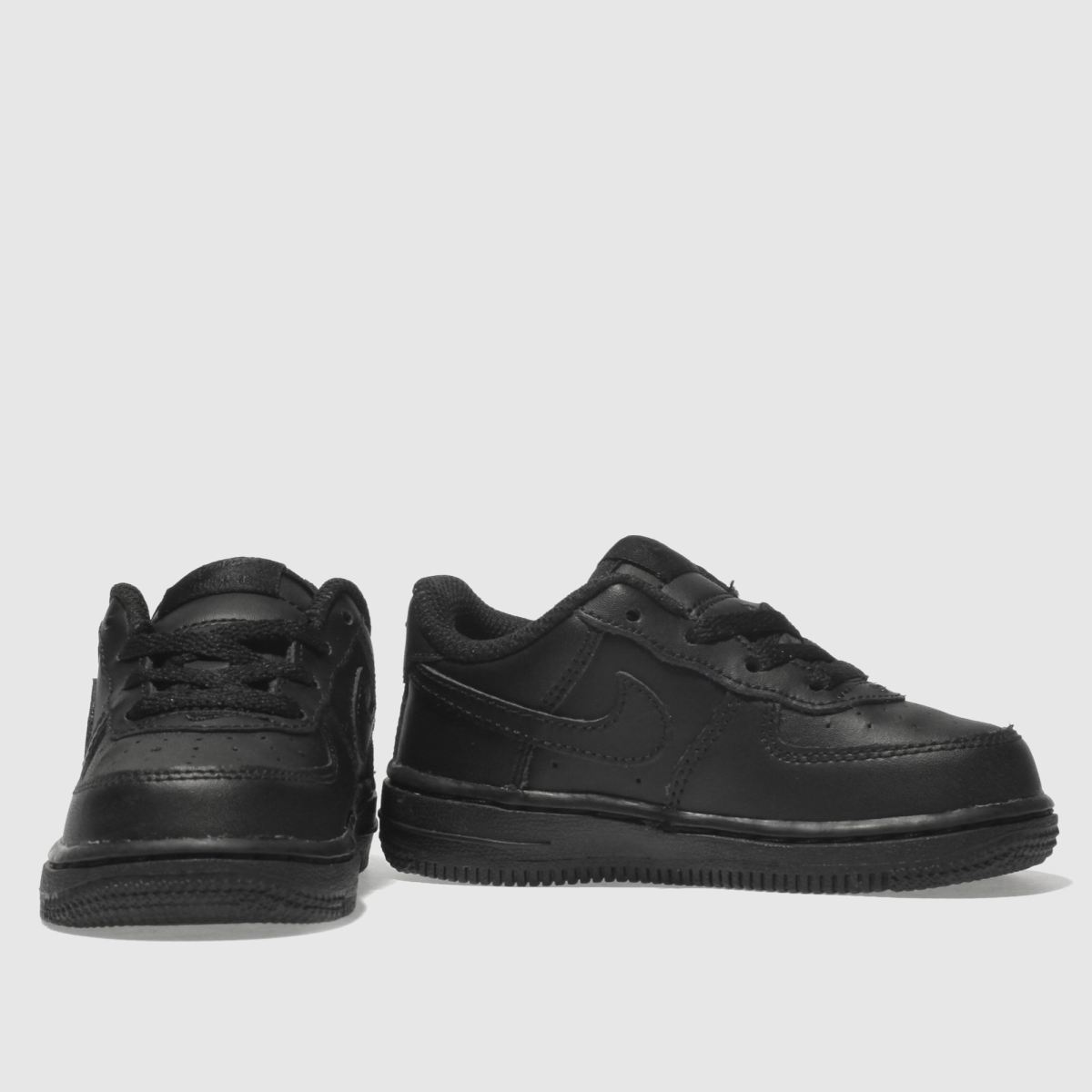 Nike svarta Air Force 1 småbarnsskor