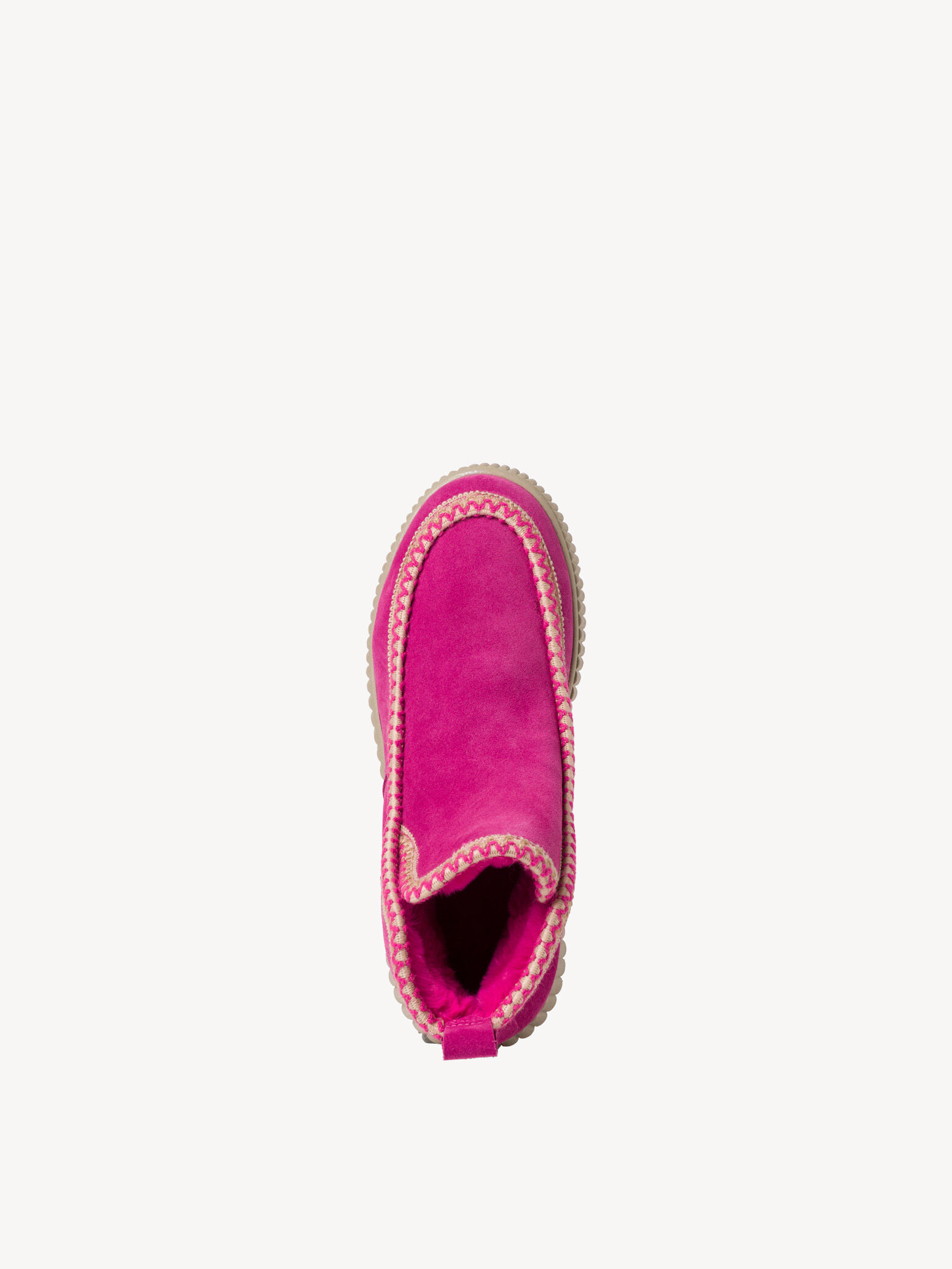 Bottine en cuir - rose fuchsia doublure chaude