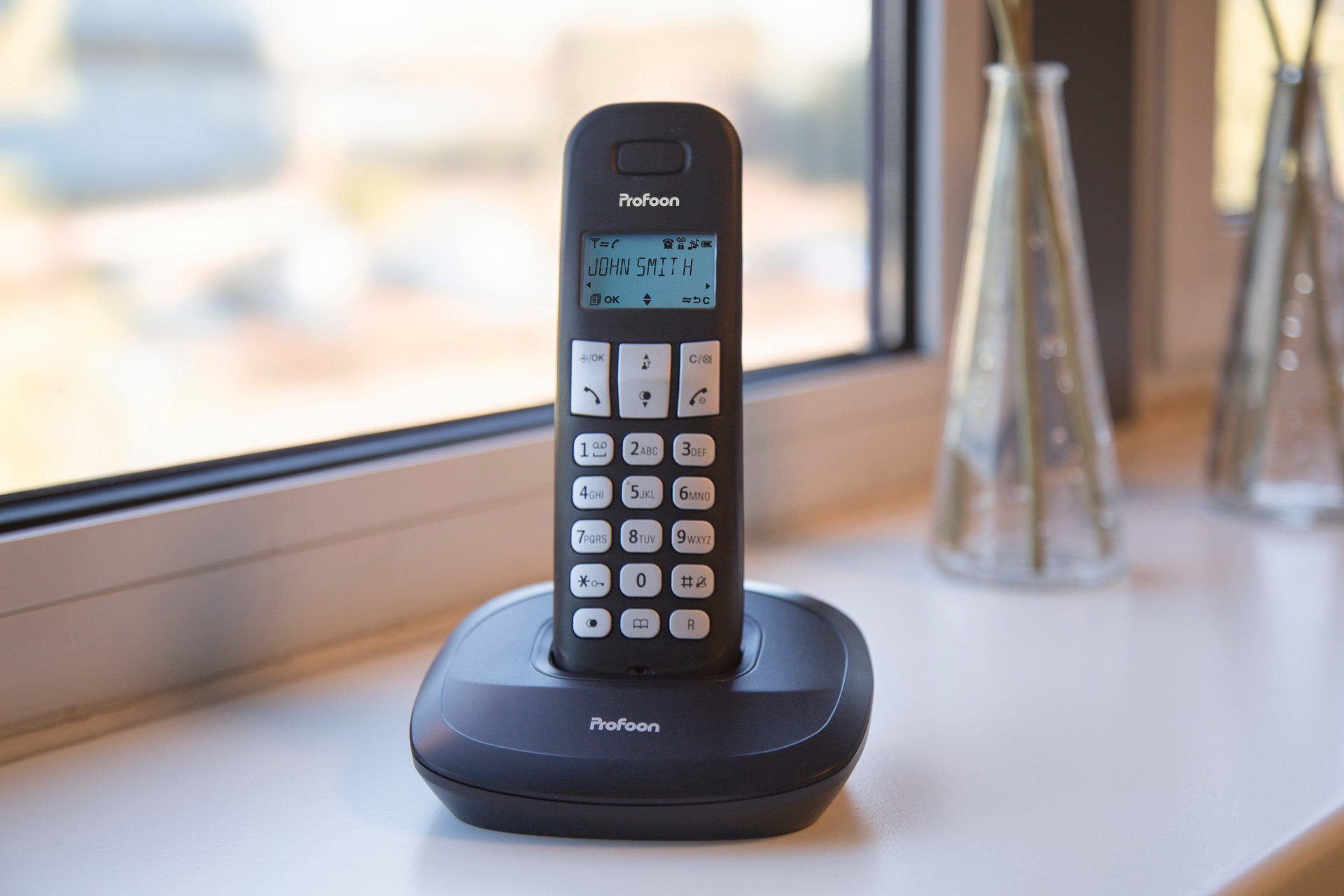 Profoon PDX-1120 - DECT-Telefon mit 2 Mobilteilen Schnurloses DECT-Telefon