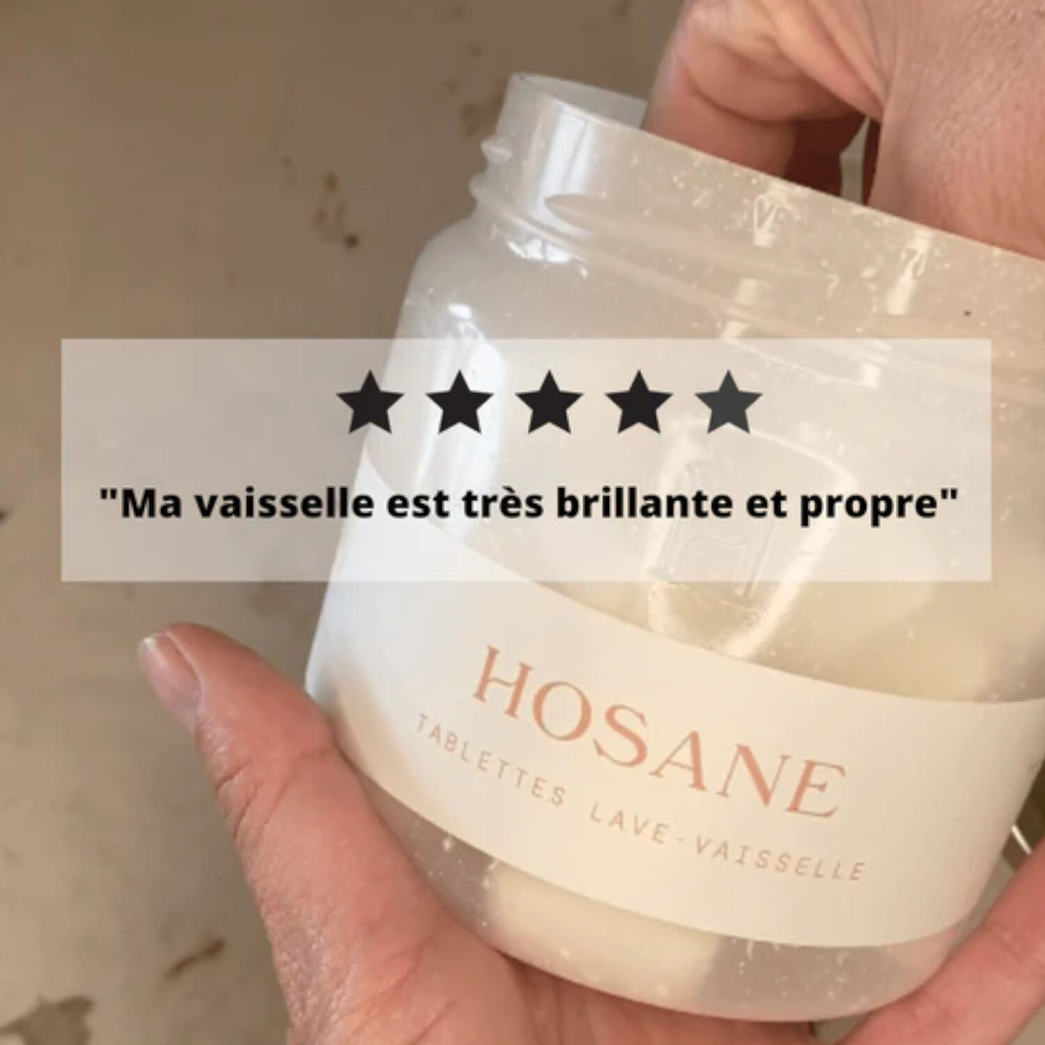 hosane Pot + 42 Tablettes Lave Vaisselle Pot Rechargeable