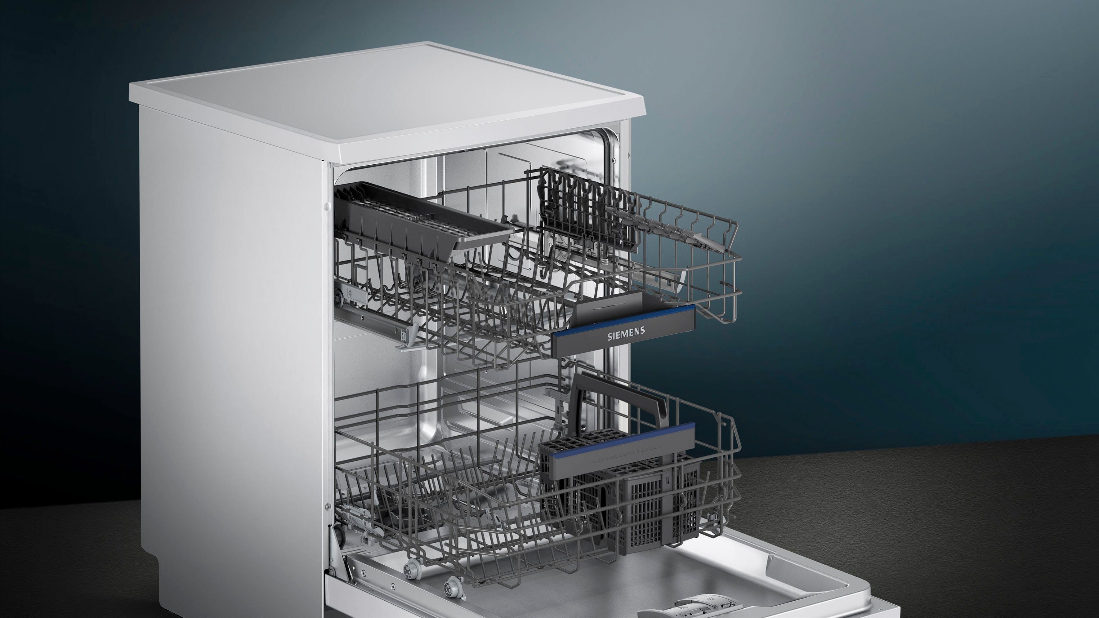 SIEMENS Standgeschirrspüler iQ300, SN23EW15BE, 13 Maßgedecke