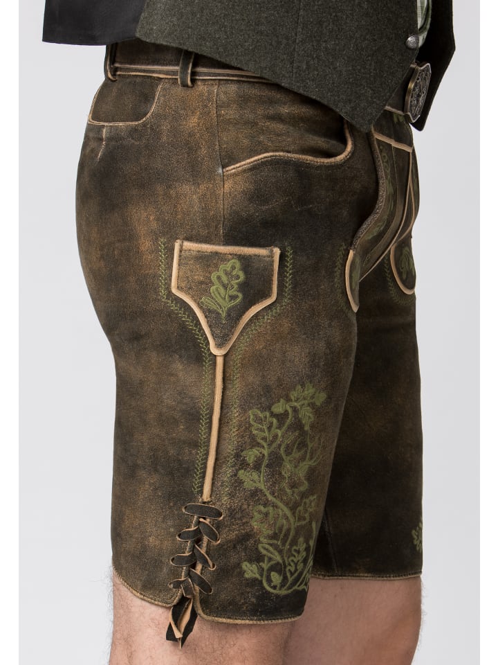 Stockerpoint Stockerpoint Trachtenlederhose Edgar in sepia raw günstig kaufen