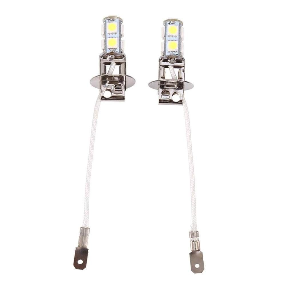 GelldG LED Scheinwerfer H3 1,8W Nebelscheinwerfer Scheinwerferlampen 7500K Weiß Superhelle