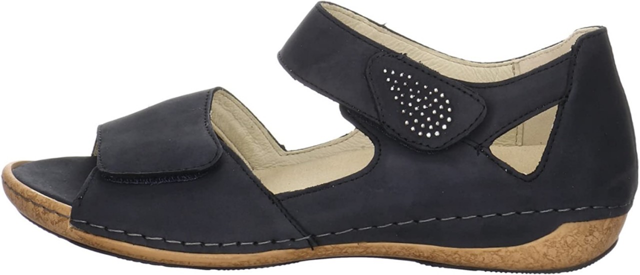 WALDLÄUFER Komfort Sandalen grün NUBUK GIRAFFESTR.