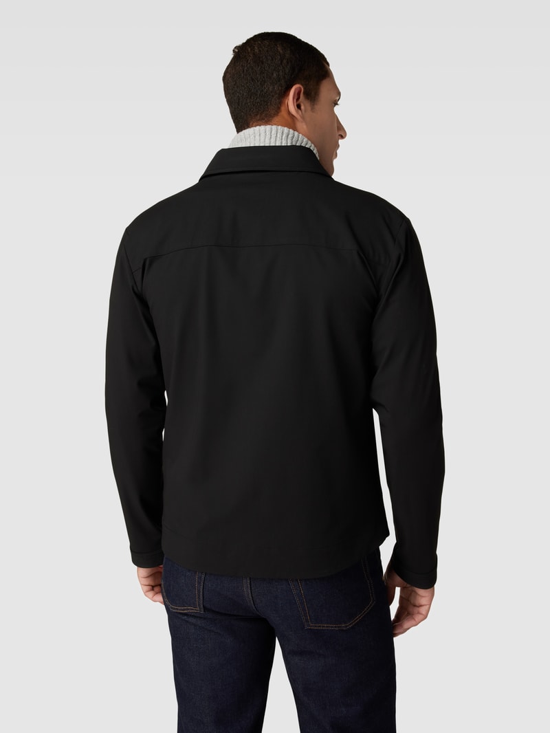 Jacke mit Kentkragen Modell 'LIAM' in schwarz