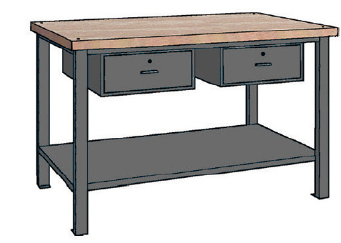 Delovna miza Contimac 770164 WP 106 S/AA 1500X700X890