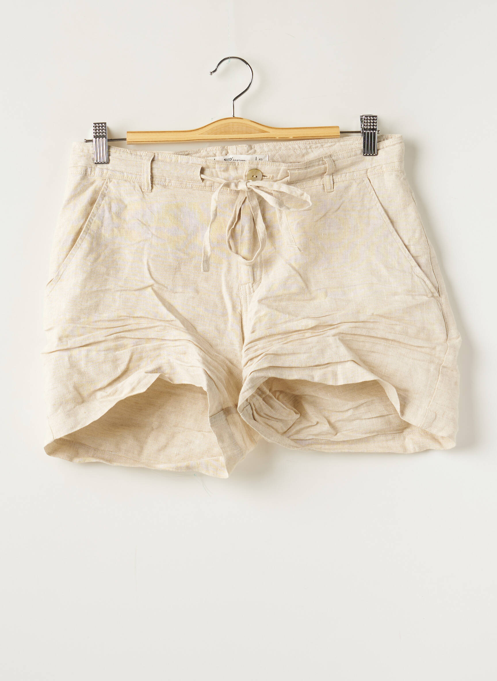 Sud Express Shorts 1 Femme couleur beige