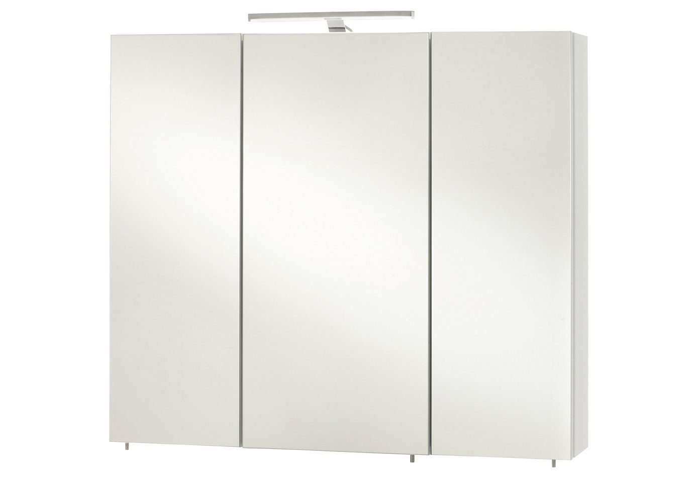 Schildmeyer Spiegelschrank Dorina Breite 80 cm, 3-türig, LED-Beleuchtung, Schalter-/Steckdosenbox