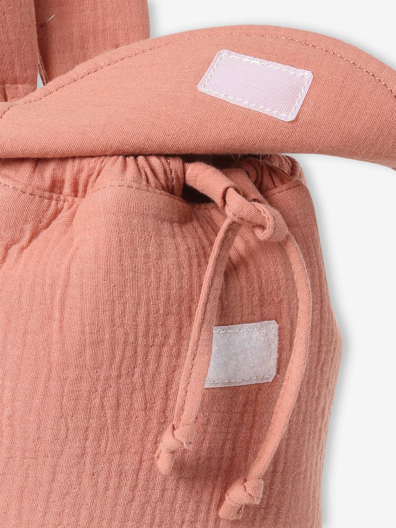 Sac à dos personnalisable en gaze de coton vieux rose