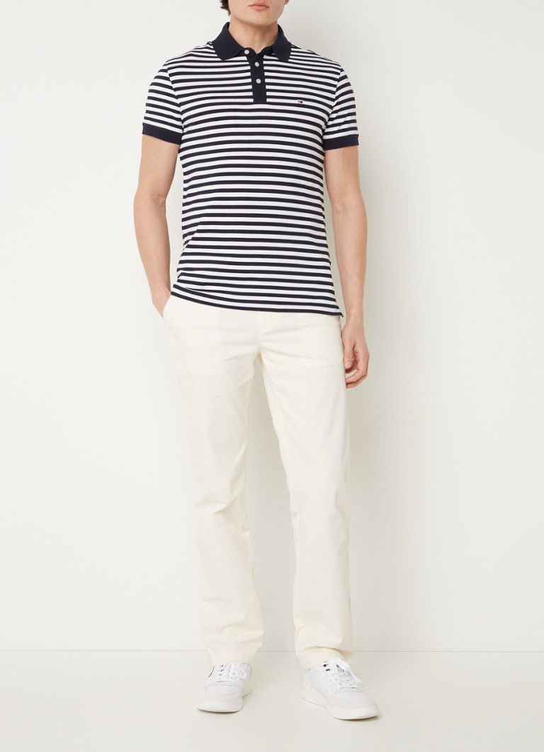 Polo Tommy Hilfiger 1985 slim fit com bordado do logotipo