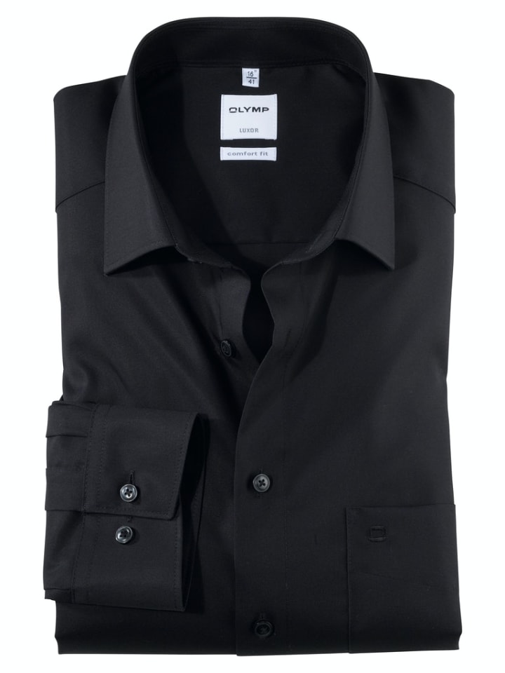 OLYMP  Hemd Luxor in Schwarz günstig kaufen