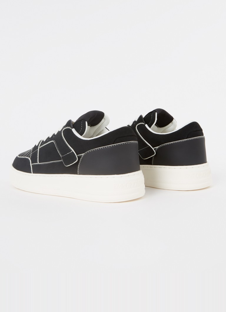 Αθλητικά παπούτσια Emporio Armani από nubuck με λογότυπο
