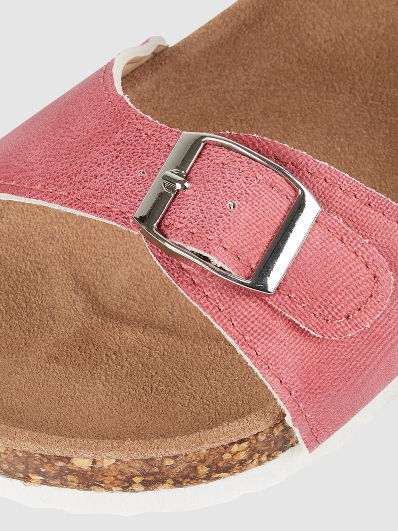 Sandalen mit floralem Muster in rosa
