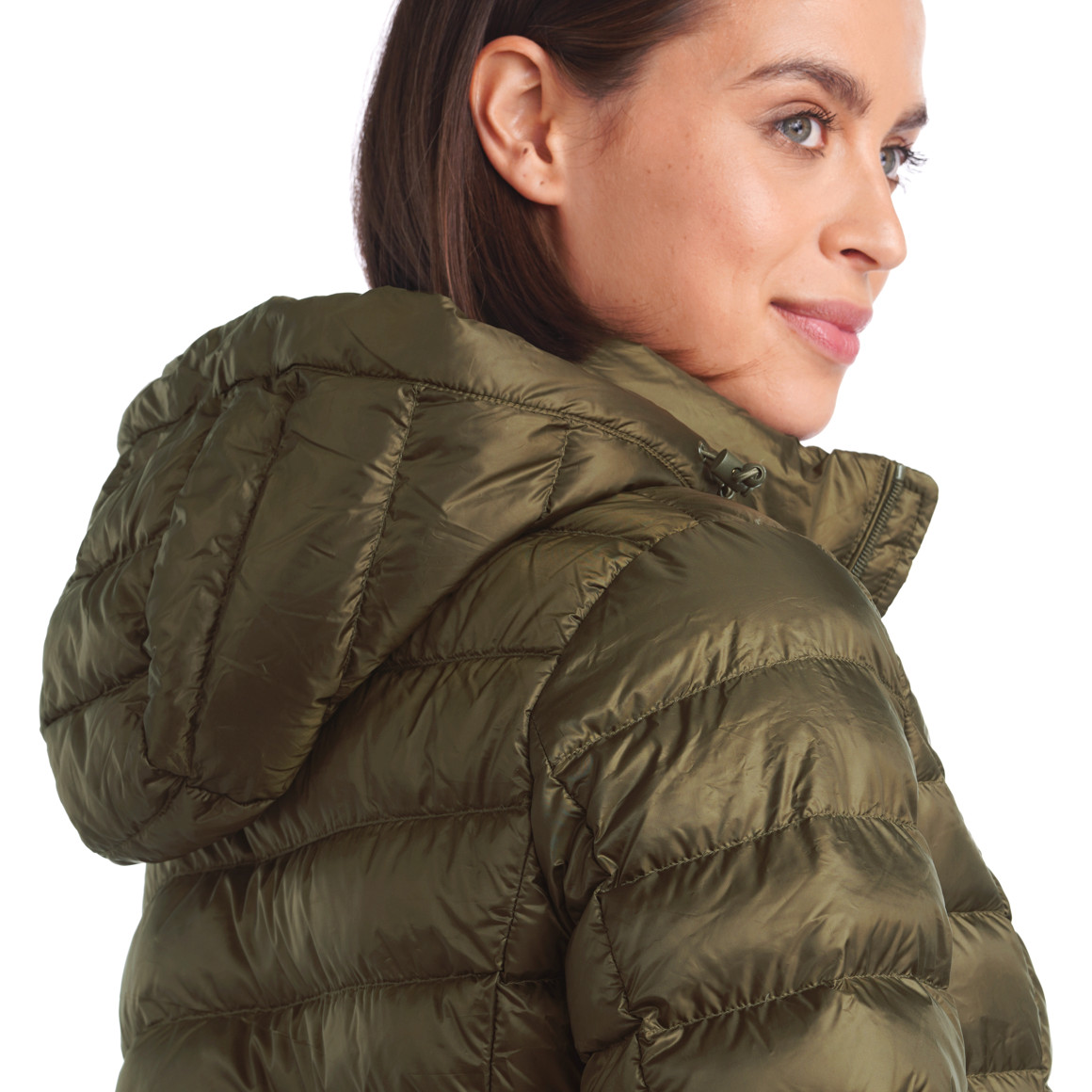 Damen Soft-Daunenmantel mit Kapuze