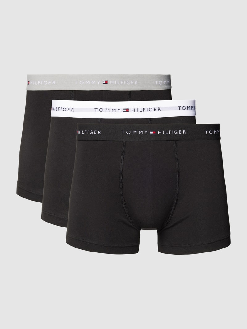 Trunks mit Logo-Stitching im 3er-Pack in mittelgrau