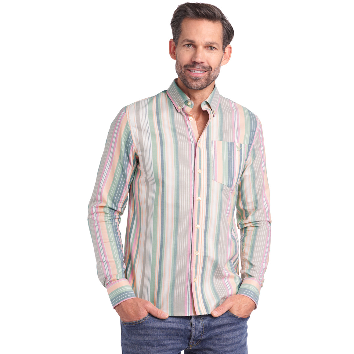 Herren Hemd mit Streifen