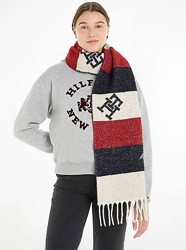 TOMMY HILFIGER Damen Schal mit Wolle