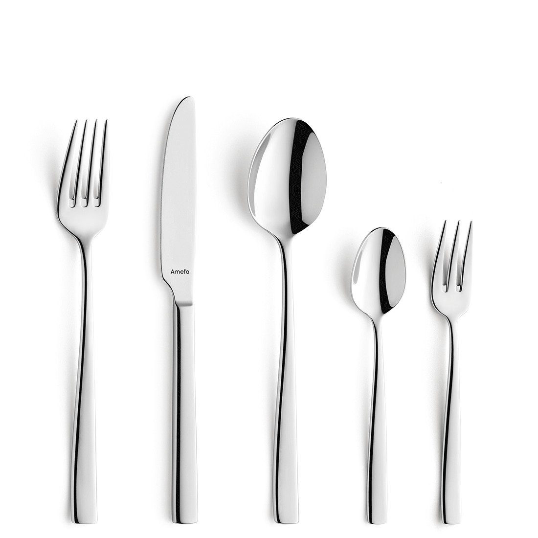 Amefa Besteck-Set FRESH, Edelstahl 18/10, glänzend, für 12 Personen, 60-tlg